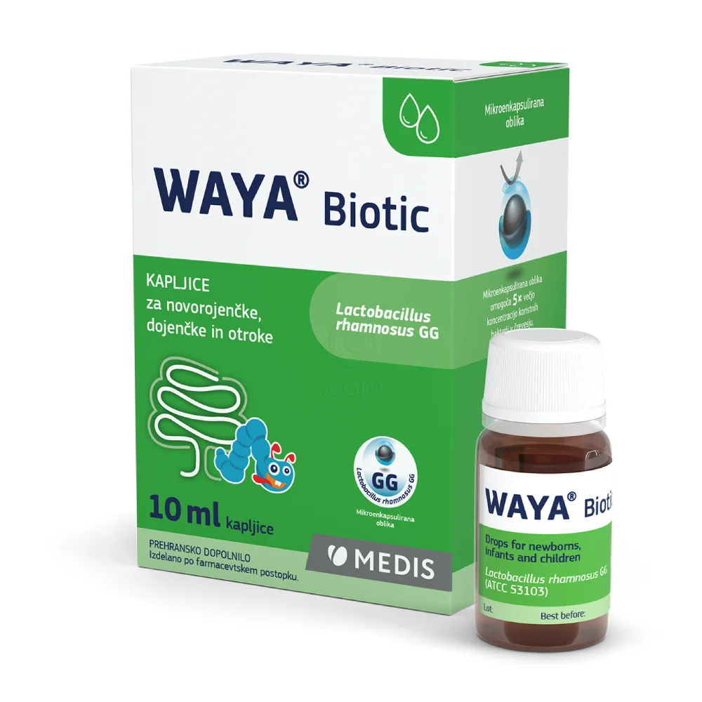 Waya Biotic, kapljice za novorojenčke, dojenčke in otroke (10 ml)